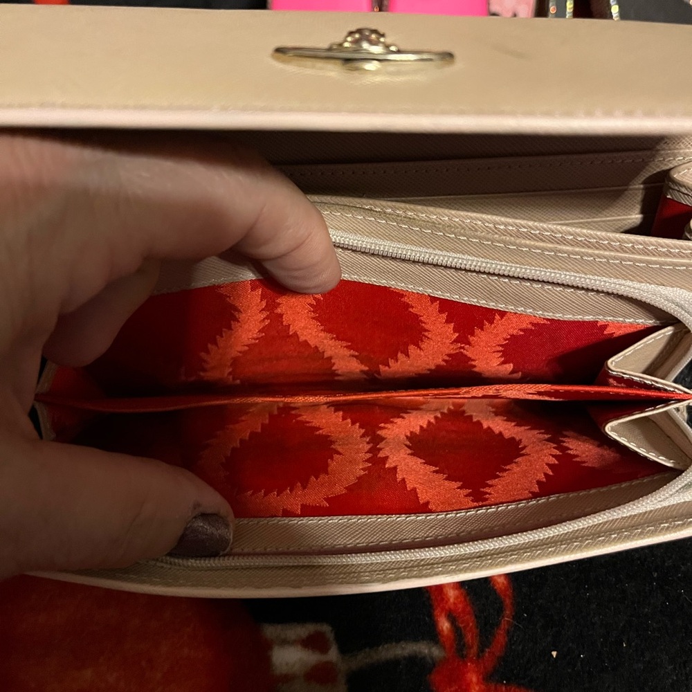 Vivienne Westwood EUC Tan Leather Orb Zip Around Wallet - Picture 7 of 13